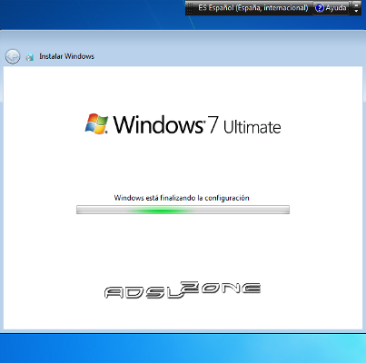 finalizando instalacion de windows